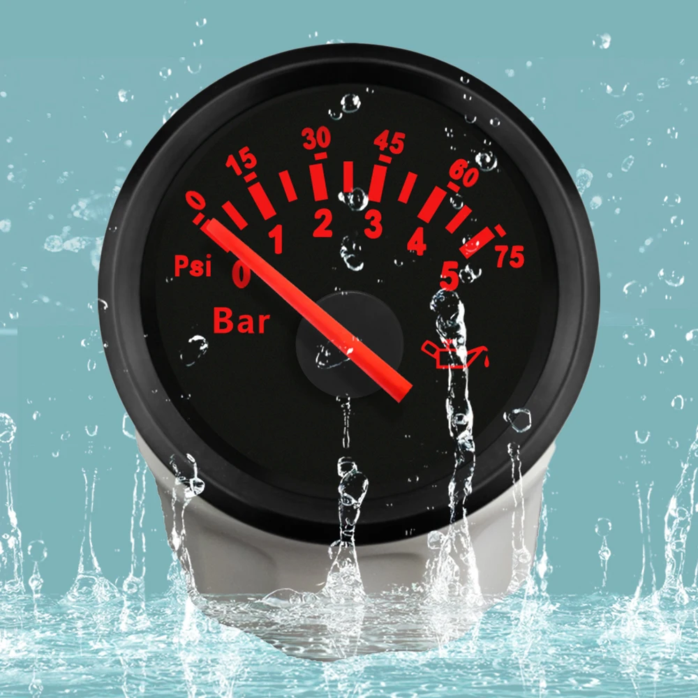 52mm Waterproof Oil Pressure Gauge Universal Fuel Pressure 9-32V Fit Car Motorcycle Auto Boat with Red Backlight
52mm Waterproof Oil Pressure Gauge Universal Fuel Pressure 9-32V Fit Car Motorcycle Auto Boat with Red Backlight