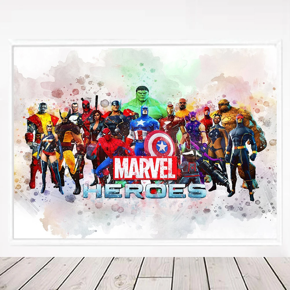 Marvel Heroes Canvas Painting Superheroes Watercolor Print Avengers Spiderman Anime Movie Poster Wall Art Living Room Home Decor
Marvel Heroes Canvas Painting Superheroes Watercolor Print Avengers Spiderman Anime Movie Poster Wall Art Living Room Home Decor