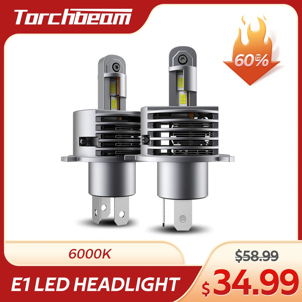 Torchbeam H4 LED Headlight Bulb 12V 100W 6000K 20000LM HB2 Headlamp LED Headlights 2Pcs Car Light Bulbs Hi/Lo Beam LED Lamps Kit
Torchbeam H4 LED Headlight Bulb 12V 100W 6000K 20000LM HB2 Headlamp LED Headlights 2Pcs Car Light Bulbs Hi/Lo Beam LED Lamps Kit