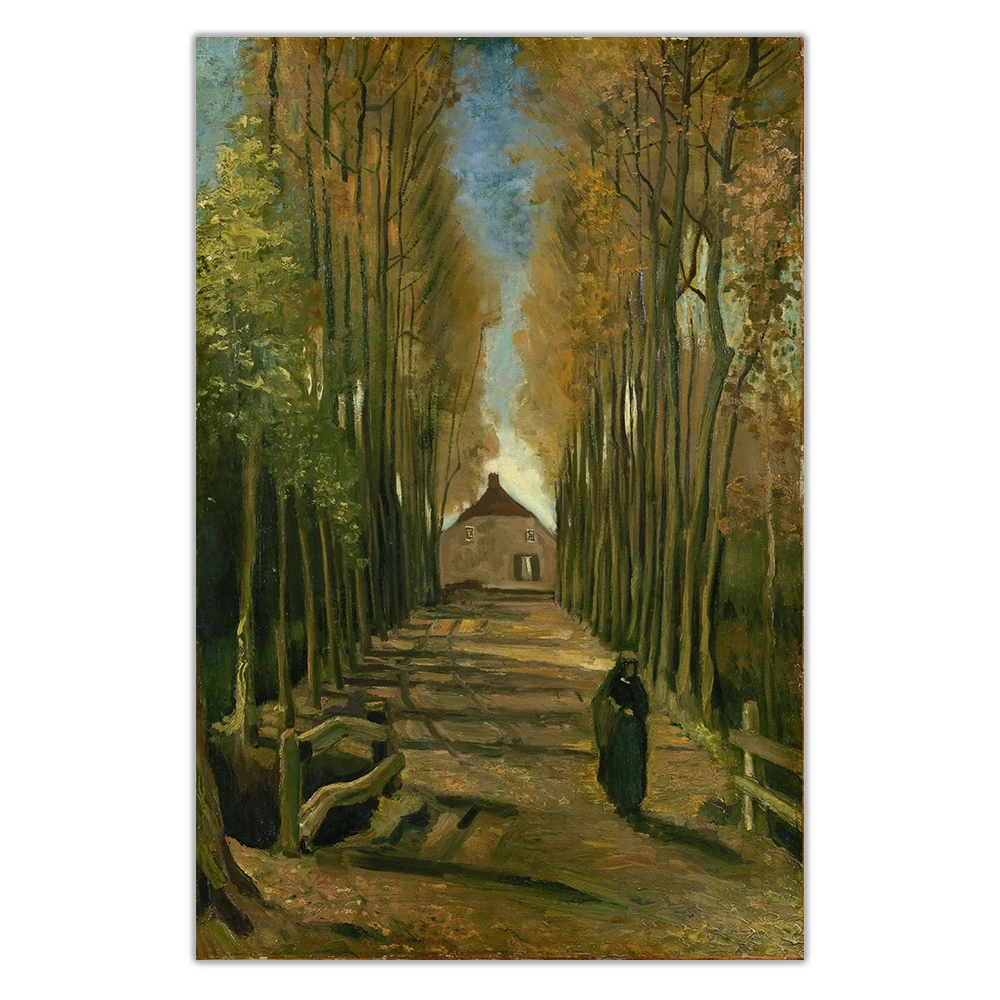 Holover Canvas Oil Painting Van Gogh"Avenue of Poplars in Autumn"Colorism Expressionism Aesthetic Wall Art Home Room Decoration
Holover Canvas Oil Painting Van Gogh"Avenue of Poplars in Autumn"Colorism Expressionism Aesthetic Wall Art Home Room Decoration