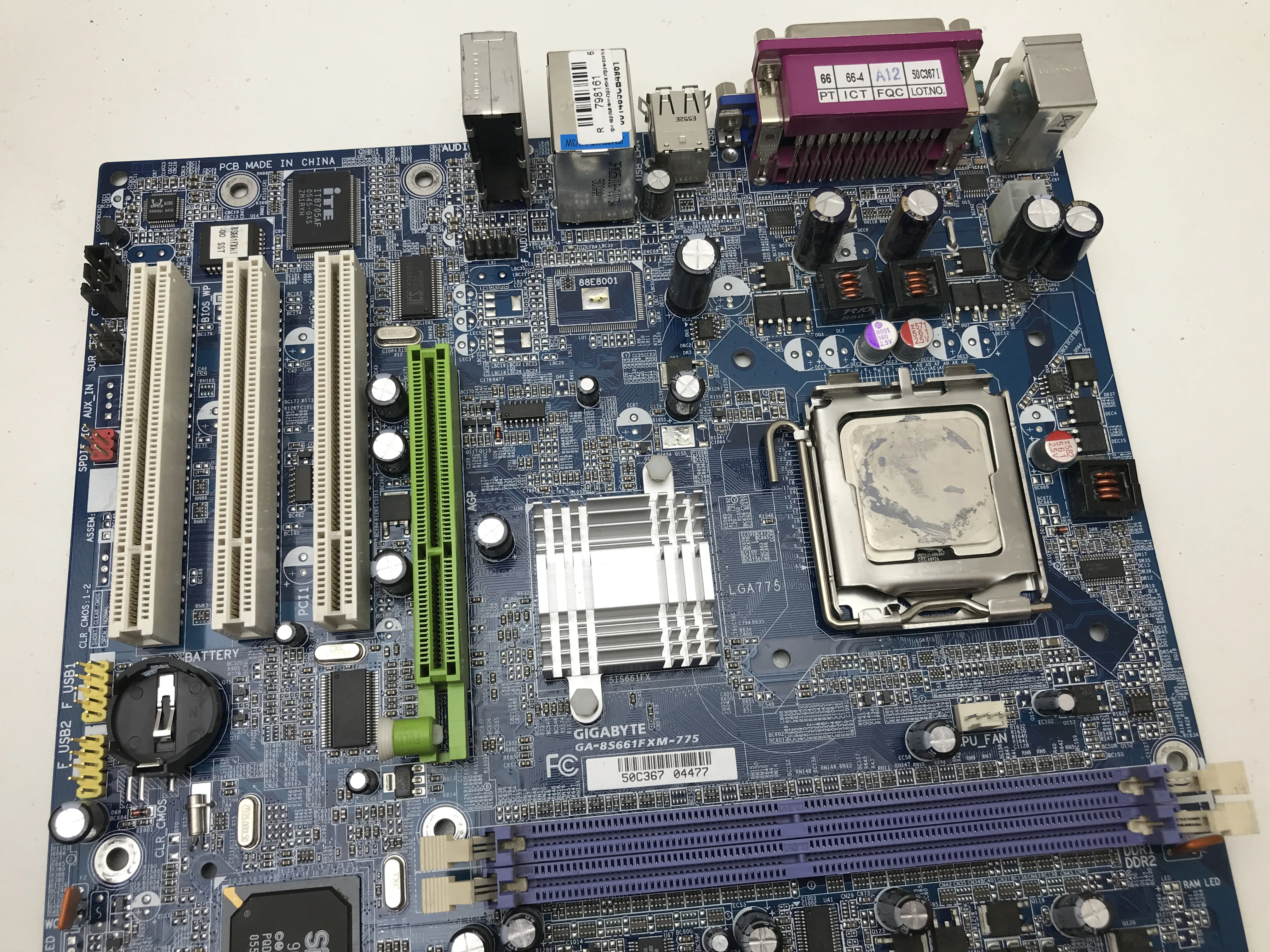 Материнская плата GIGABYTE GA-8S661FXM-775 LGA 775 +CPU +RAM | Компьютеры и офис