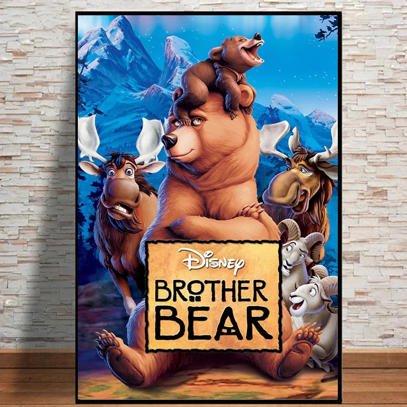 Disney Movie Brother Bear Posters And Prints For Kids Bedroom Cartoon Animal Kenai Bear Canvas Painting Wall Art Home Decor
Disney Movie Brother Bear Posters And Prints For Kids Bedroom Cartoon Animal Kenai Bear Canvas Painting Wall Art Home Decor