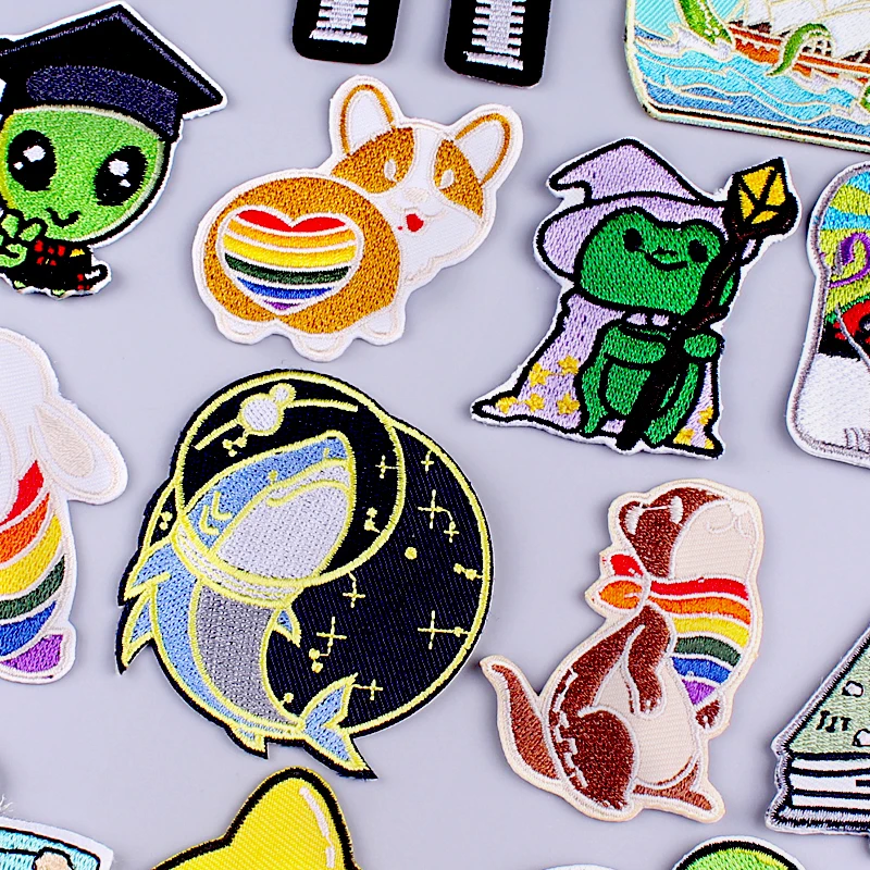Diy Whale/Dog Patch Animal Embroidered Patches For Clothing Sewng Applique Jacket Cute Rainbow Patch Iron On Patches On Clothes
Diy Whale/Dog Patch Animal Embroidered Patches For Clothing Sewng Applique Jacket Cute Rainbow Patch Iron On Patches On Clothes