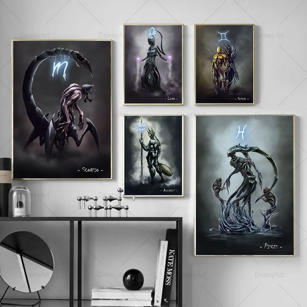 Sinister Zodiac Monster Posters Gemini Leo Sagittarius Constellation Canvas Painting Print Wall Art Picture Kid Room Home Decor
Sinister Zodiac Monster Posters Gemini Leo Sagittarius Constellation Canvas Painting Print Wall Art Picture Kid Room Home Decor