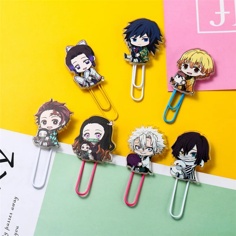 8PCS Anime Demon Slayer Acrylic Jujutsu Kaisen Cartoon Character Unfading Multi-Style Paper Clip For School Supplies 
8PCS Anime Demon Slayer Acrylic Jujutsu Kaisen Cartoon Character Unfading Multi-Style Paper Clip For School Supplies