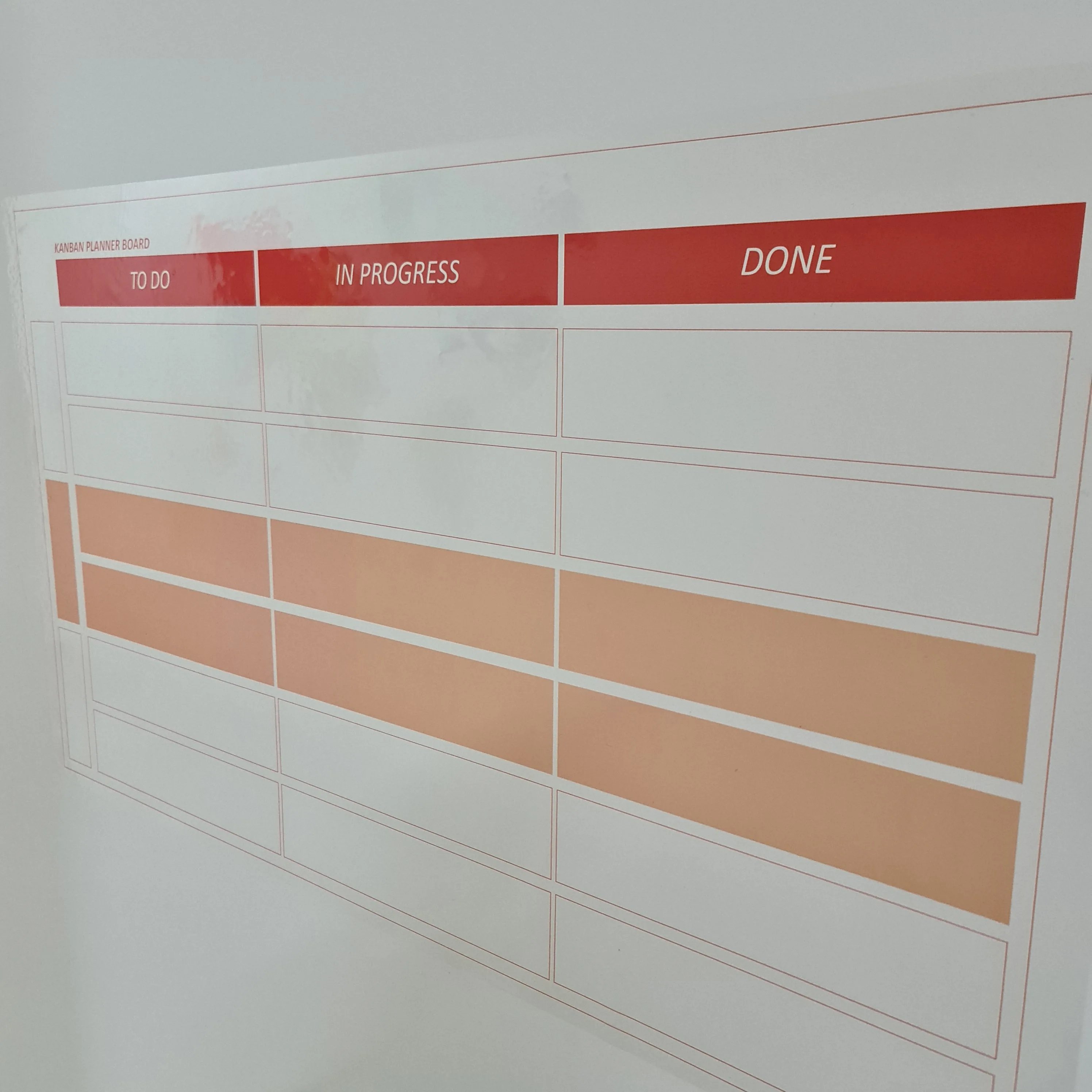 Доска Kanban для планировщика с сухим стиранием прилипает к себе не требует