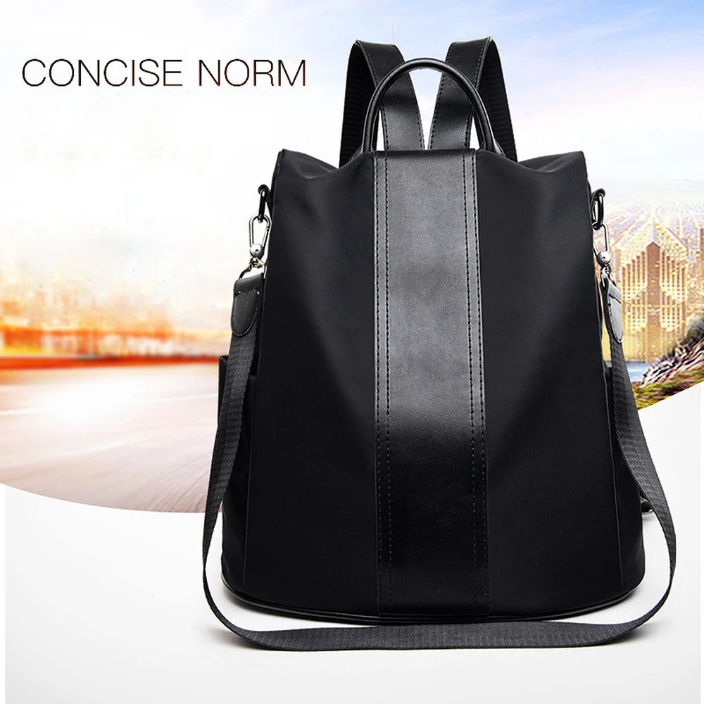 Women Black Backpack Bag Fashion Waterproof Three Purpose Oxford Cloth Large Capacity Backpack Hiking Travel Backpacks For Women
Women Black Backpack Bag Fashion Waterproof Three Purpose Oxford Cloth Large Capacity Backpack Hiking Travel Backpacks For Women