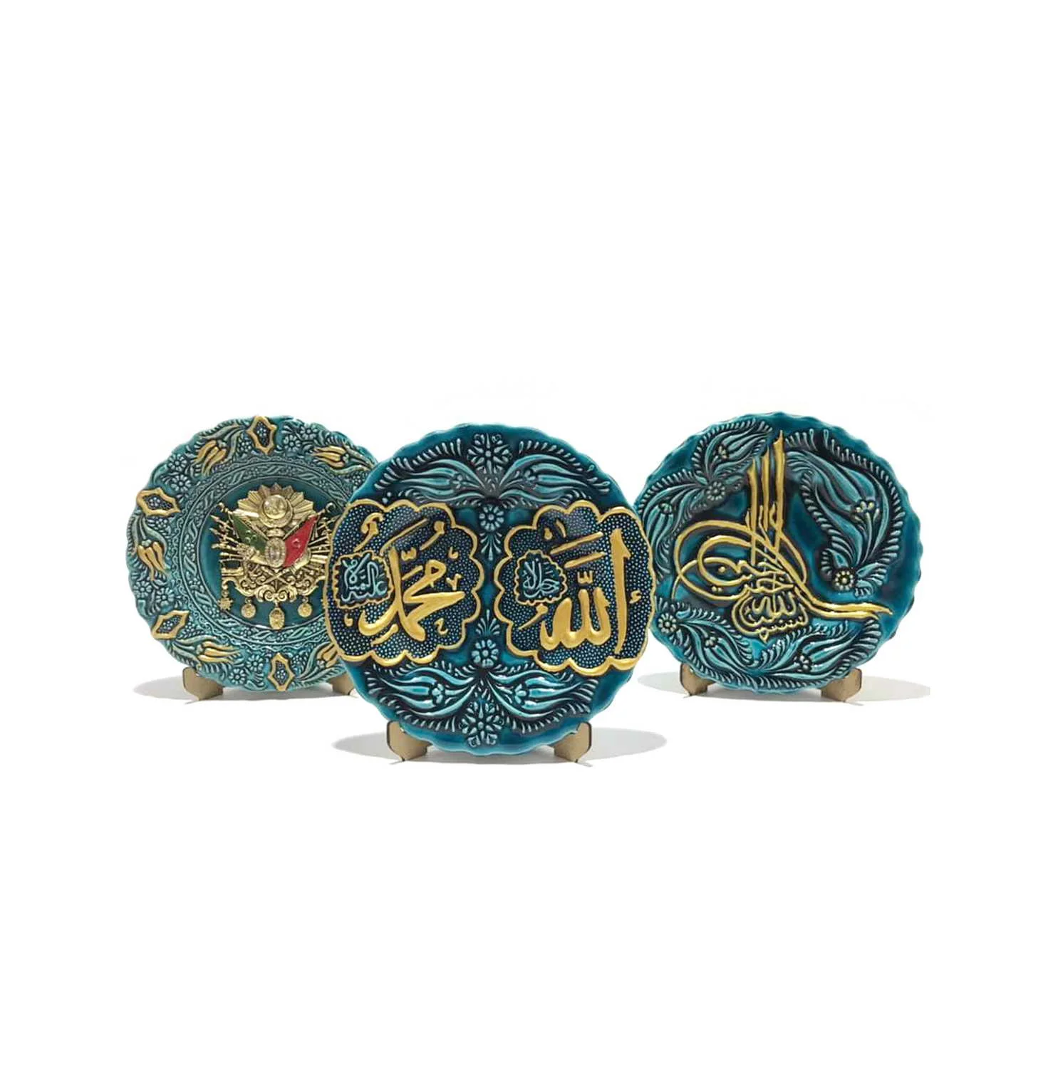 18 cm Gilded Tile Ceramic Plate Set , Tile Home Decor Set, authentic tile home gift, hand made tile set
18 cm Gilded Tile Ceramic Plate Set , Tile Home Decor Set, authentic tile home gift, hand made tile set