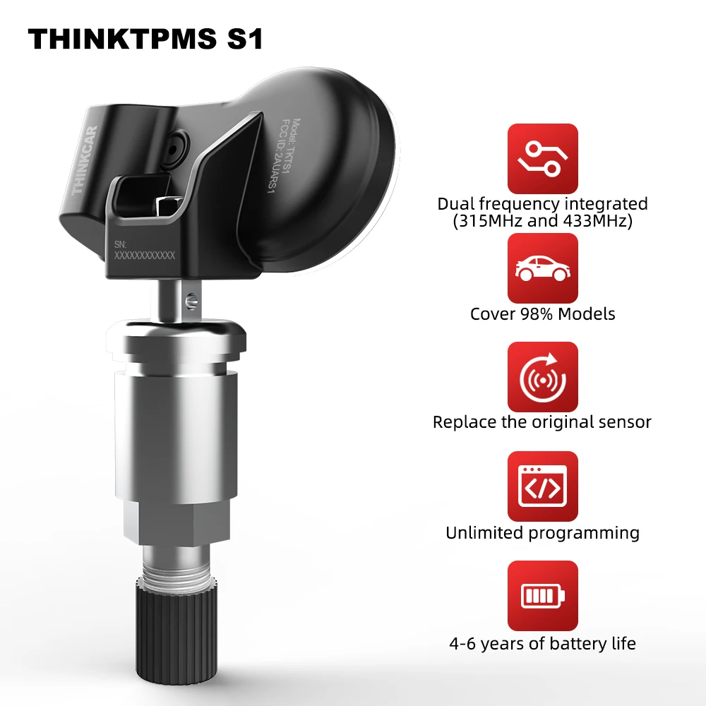 THINKCAR THINKTPMS G1 S1 TPMS 315 МГц 433 МГц инструмент для диагностики давления в шинах автомобиля Универсальный датчик активации программирования обуче...
THINKCAR THINKTPMS G1 S1 TPMS 315 МГц 433 МГц инструмент для диагностики давления в шинах автомобиля Универсальный датчик активации программирования обуче...