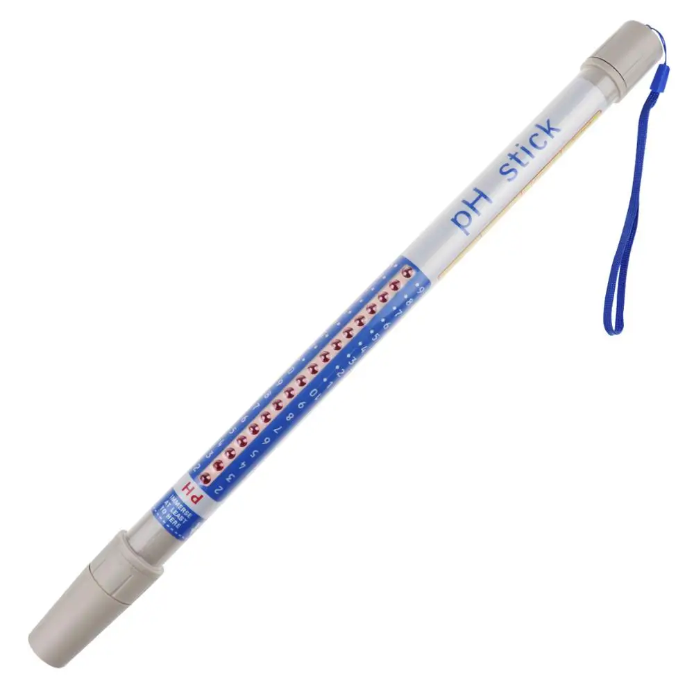 Ручной Водонепроницаемый измеритель pH Stick гидропоники Dipstick тестер + Встроенный ATC