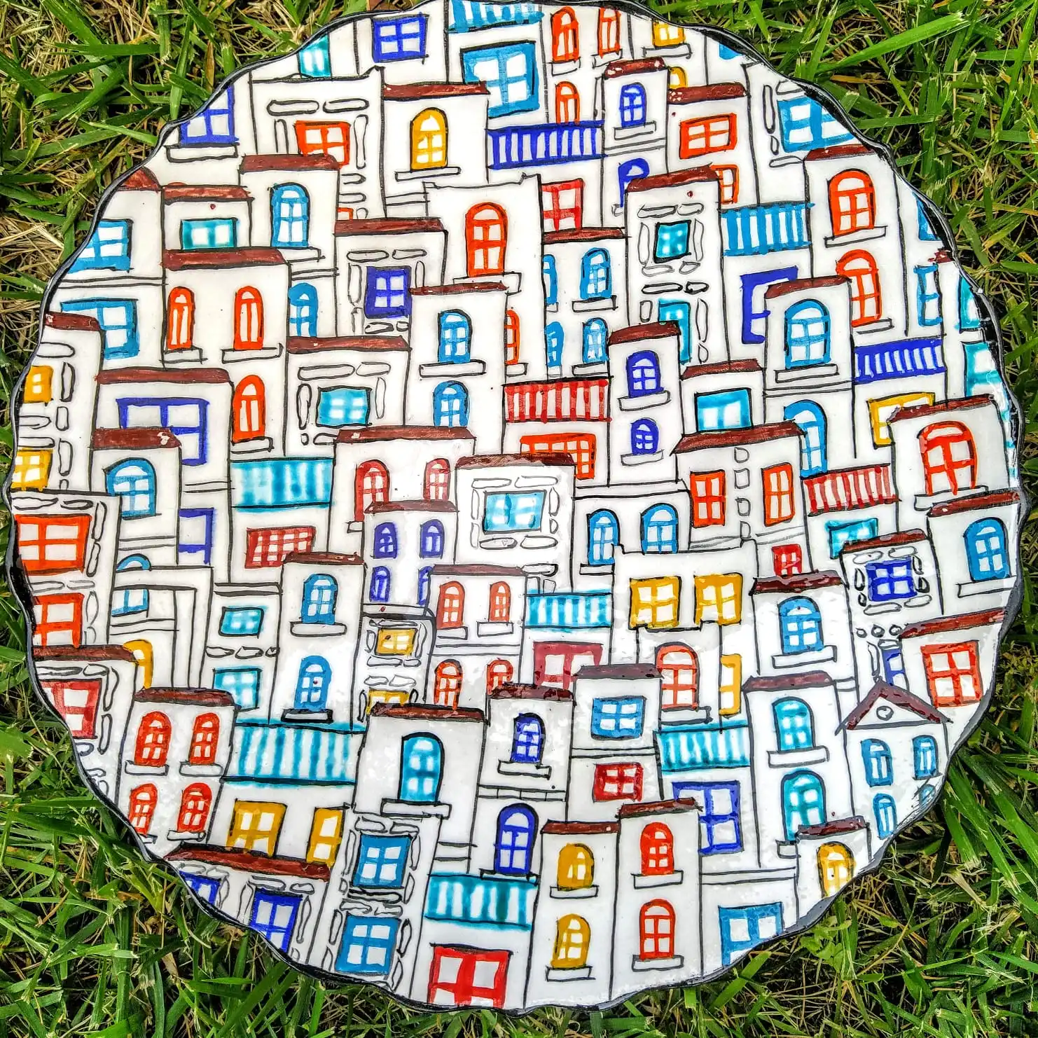 Finecraft Handmade 100% Original and Original Design Ceramic, Tile Decorative Plate Es-622
Finecraft Handmade 100% Original and Original Design Ceramic, Tile Decorative Plate Es-622