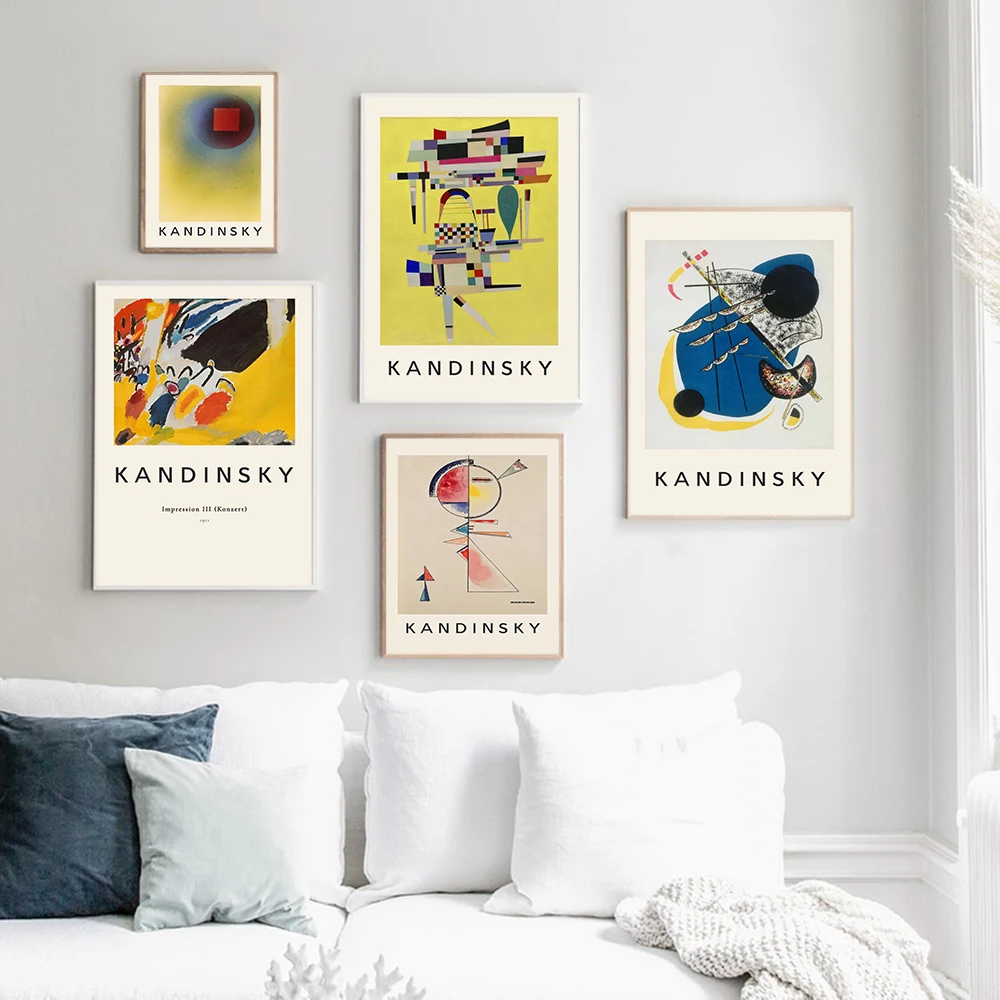 Vintage Kandinsky Abstract Geometric Line Canvas Paintings Poster and Print Wall Art Picture for Living Room Home Decoration
Vintage Kandinsky Abstract Geometric Line Canvas Paintings Poster and Print Wall Art Picture for Living Room Home Decoration