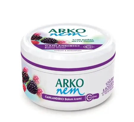 Восстанавливающий крем для ухода Arko йогурт и ежевика 300 мл | Крем Качественный
