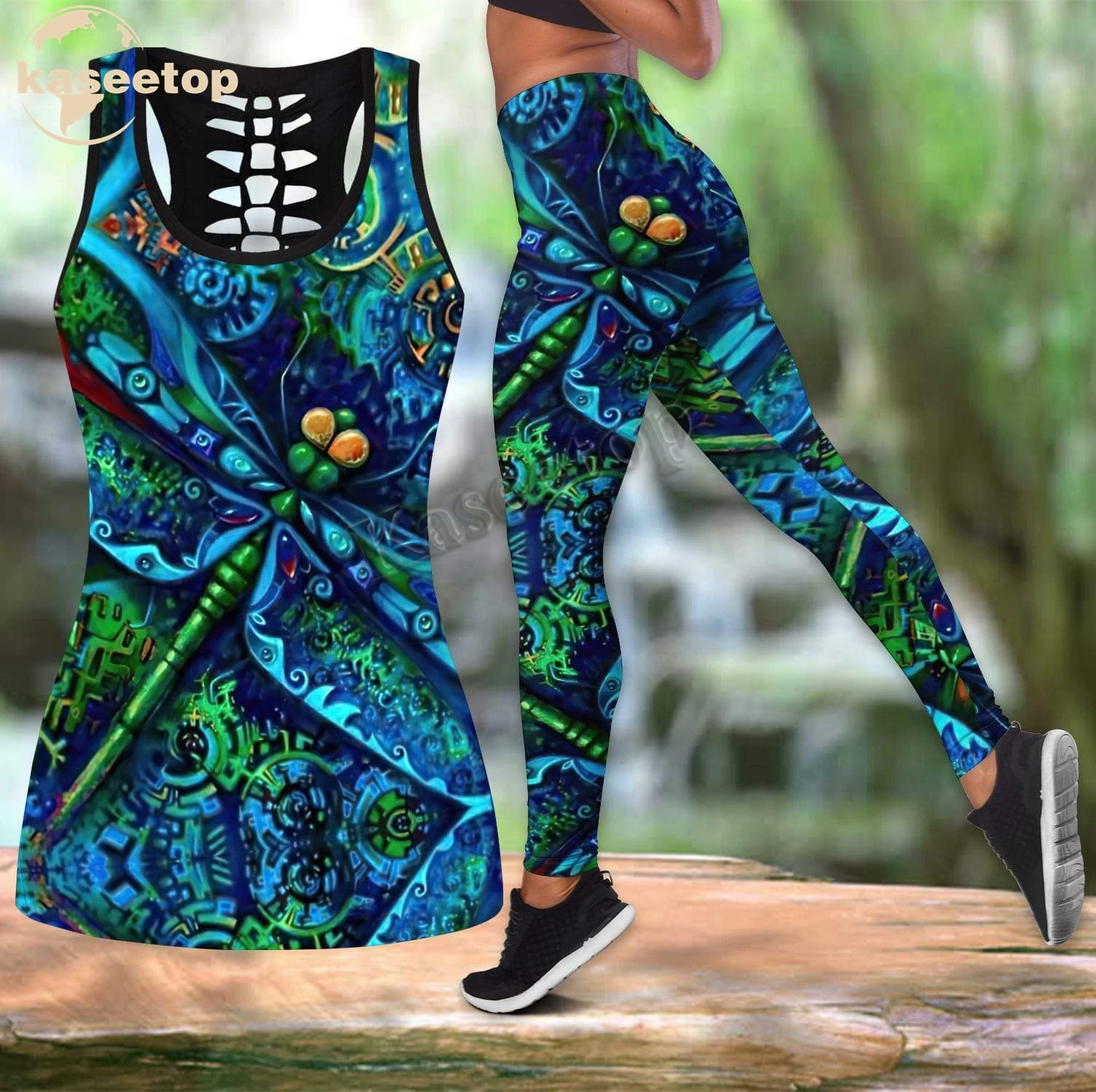 Beautiful Blue Dragonfly 3D Print Women Two Piece Yoga Set Vest Hollow Combo Tank Top Legging Waist Sport Fitness Quick Dry 284
Beautiful Blue Dragonfly 3D Print Women Two Piece Yoga Set Vest Hollow Combo Tank Top Legging Waist Sport Fitness Quick Dry 284
