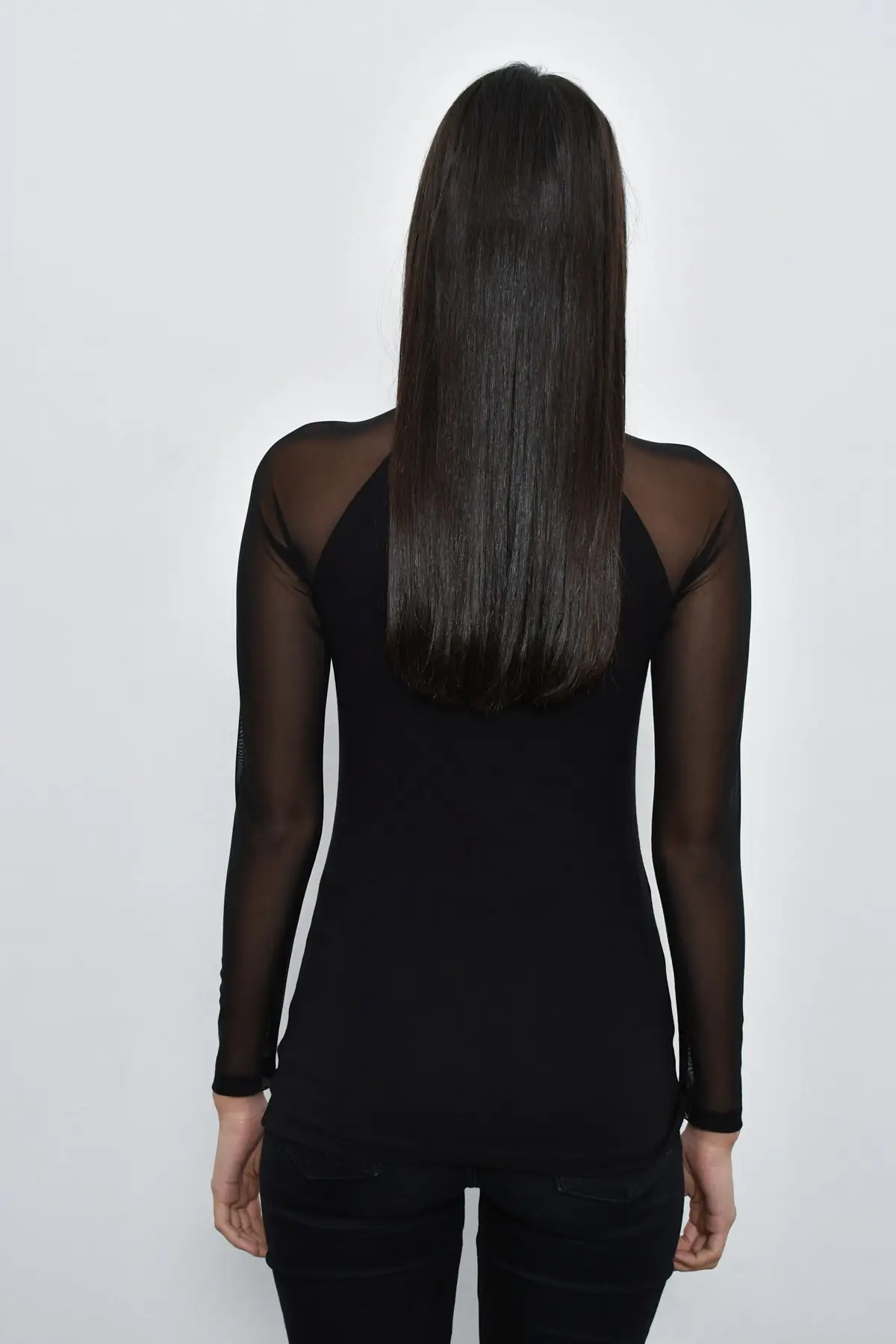 Women's Black Sleeve Tulle Half Turtleneck Blouse 2021 Fashion Casual Wear Sports Elegant Posture Keep Warm Suitable for Winter
Women's Black Sleeve Tulle Half Turtleneck Blouse 2021 Fashion Casual Wear Sports Elegant Posture Keep Warm Suitable for Winter