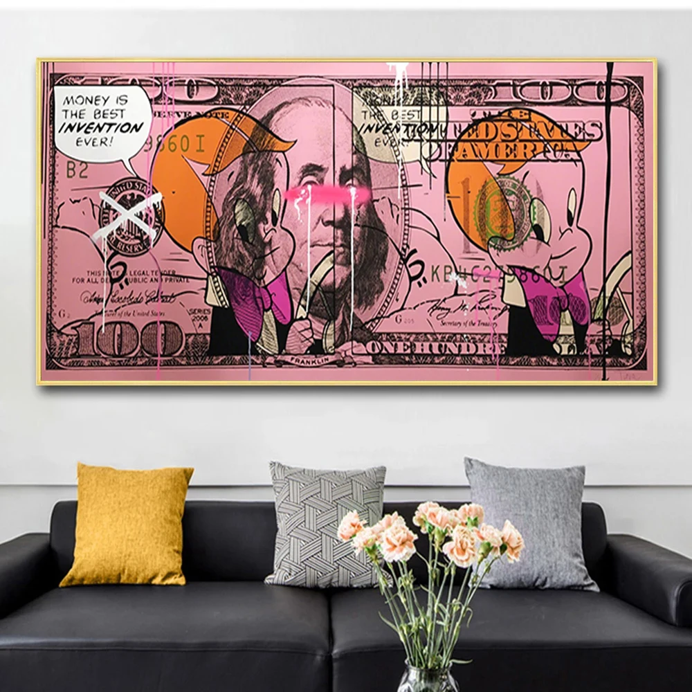 Cartoon Money Art Canvas Painting Watercolor Famous Portrait Poster Prints For Bedroom Office Wall Art Home Decor Cuadros
Cartoon Money Art Canvas Painting Watercolor Famous Portrait Poster Prints For Bedroom Office Wall Art Home Decor Cuadros