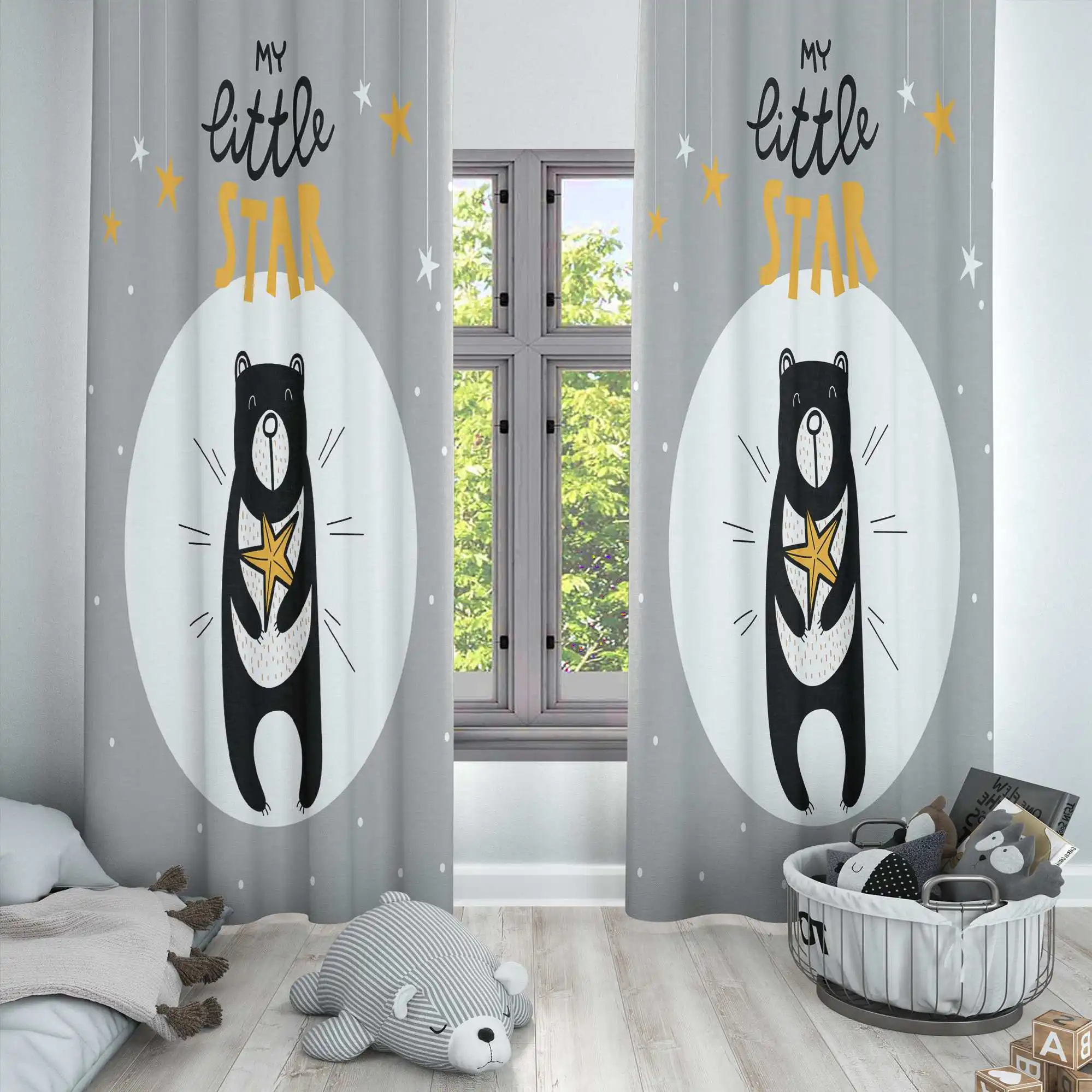 Else Gray Black Yellow Little Star Bears Nordic 3d Print Kids Baby Children Window Panel Set Curtain Combine Gift Pillow Case
Else Gray Black Yellow Little Star Bears Nordic 3d Print Kids Baby Children Window Panel Set Curtain Combine Gift Pillow Case