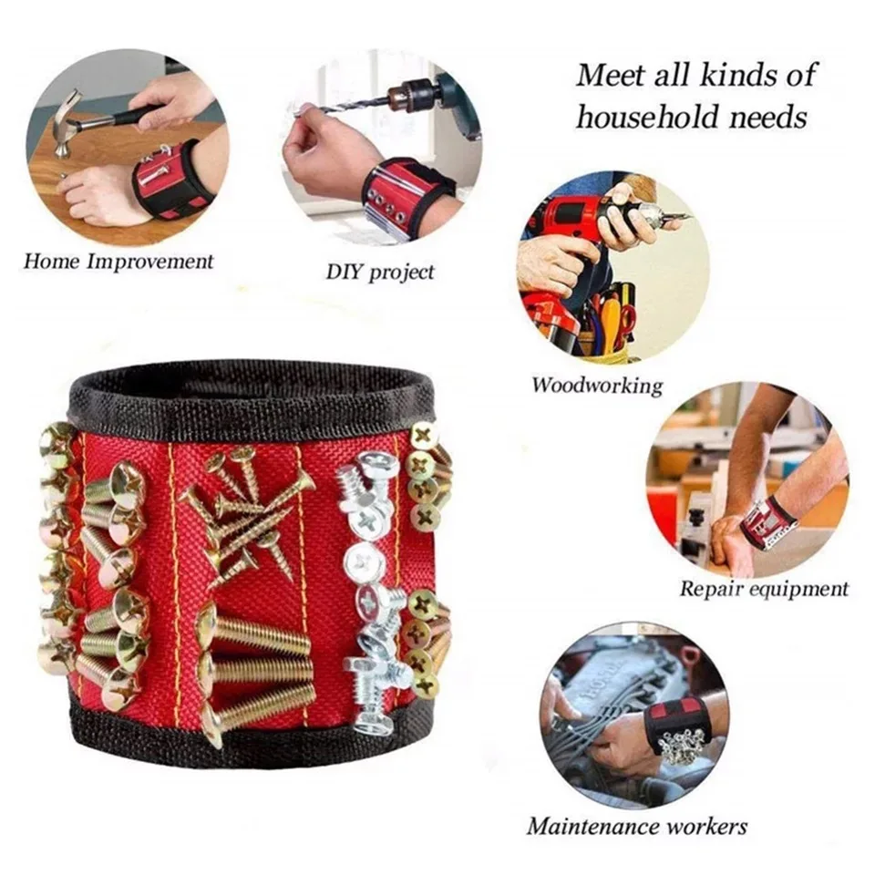 2 pieces Magnetic Wristband Toolkit Belt Screw Scissor Holder Tool Storage Wrist Adsorb Screws Quality Magnetic Tool Accessories
2 pieces Magnetic Wristband Toolkit Belt Screw Scissor Holder Tool Storage Wrist Adsorb Screws Quality Magnetic Tool Accessories