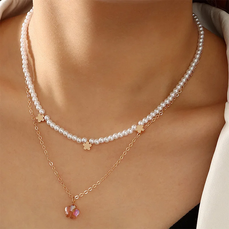 Zircon Necklace for Women Korean Fashion Pearl Necklaces Female Trendy Gold Pendant Layered Chain Party Girl Gift Jewelry
Zircon Necklace for Women Korean Fashion Pearl Necklaces Female Trendy Gold Pendant Layered Chain Party Girl Gift Jewelry
