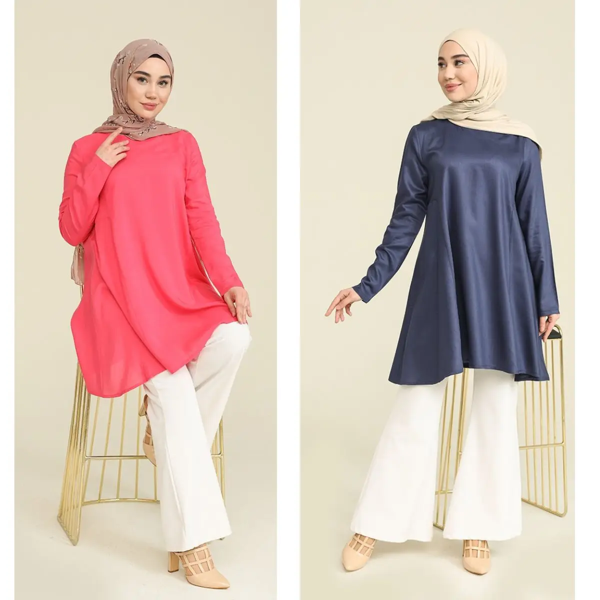 Special Woven Viscose Tunic Buttoned Long Sleeve O-Neck Unlined Women Muslim Fashion Hijab Clothing Islamic Turkey Mother's Day
Special Woven Viscose Tunic Buttoned Long Sleeve O-Neck Unlined Women Muslim Fashion Hijab Clothing Islamic Turkey Mother's Day