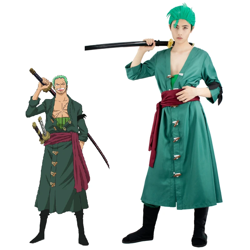 Unisex Adult Roronoa Zoro Cosplay Costume Japanese Anime Roronoa Zoro Cosplay Costume Comic Halloween Cosplay Robe Full Set
Unisex Adult Roronoa Zoro Cosplay Costume Japanese Anime Roronoa Zoro Cosplay Costume Comic Halloween Cosplay Robe Full Set