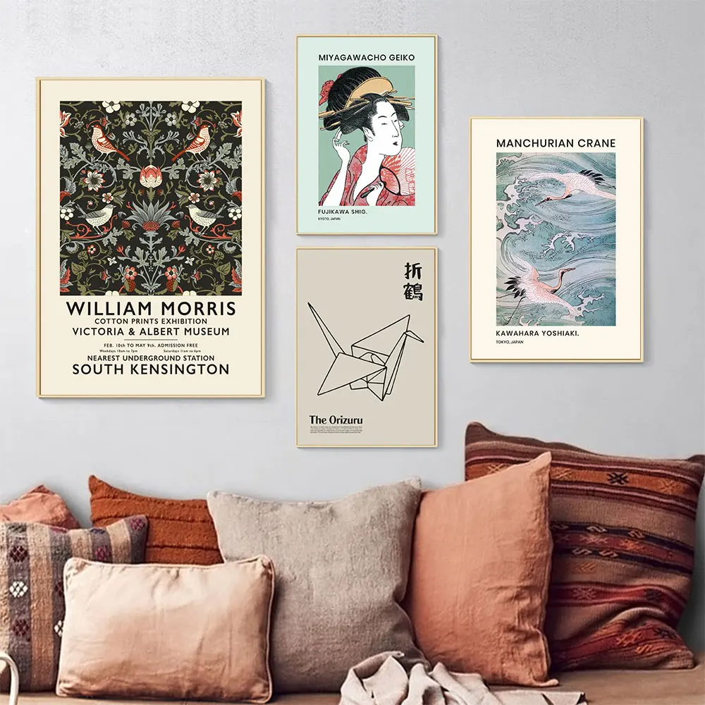 Japanese Geisha Poster Print The Orizuru Canvas Painting William Morris Inspired Plant Bird Wall Art Pictures For Readroom Decor
Japanese Geisha Poster Print The Orizuru Canvas Painting William Morris Inspired Plant Bird Wall Art Pictures For Readroom Decor