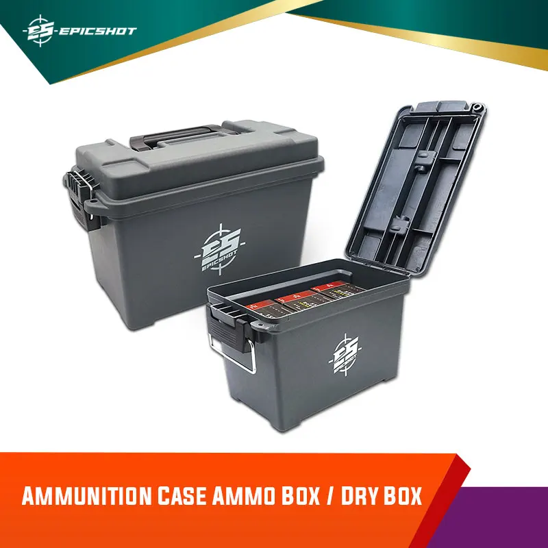 Epic Shot Lockable Ammunition Case Plastic Ammo Box Lightweight Dry Box Weatherproof Small And Medium Set Tactical Storage
Epic Shot Lockable Ammunition Case Plastic Ammo Box Lightweight Dry Box Weatherproof Small And Medium Set Tactical Storage