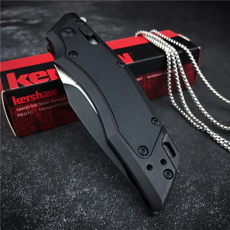 Quality Kershaw 1905 Flipper Folding Knife Black&white 8Cr13Mov Blade Fruit Knife Camping Hunting EDC Tools Pocket Clip Portable
Quality Kershaw 1905 Flipper Folding Knife Black&white 8Cr13Mov Blade Fruit Knife Camping Hunting EDC Tools Pocket Clip Portable