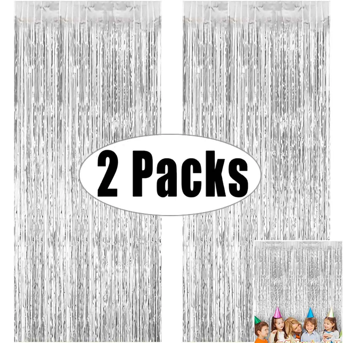 2Pack 3m/9.8x3.2ft Tinsel Fringe Foil Curtain Boy Girl Birthday Wedding Bachelorette Party Decoration Photography Backdrop Woman
2Pack 3m/9.8x3.2ft Tinsel Fringe Foil Curtain Boy Girl Birthday Wedding Bachelorette Party Decoration Photography Backdrop Woman