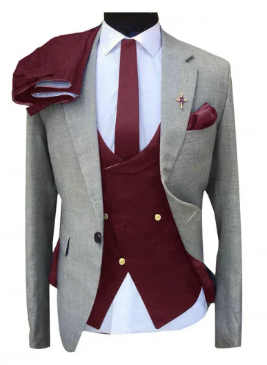 Burgundy One Button Wedding Men Suits Costume Homme Notch Lapel Groom Tuxedo Prom 3 Pieces Slim Fit Men Blazer Terno Masculino
Burgundy One Button Wedding Men Suits Costume Homme Notch Lapel Groom Tuxedo Prom 3 Pieces Slim Fit Men Blazer Terno Masculino