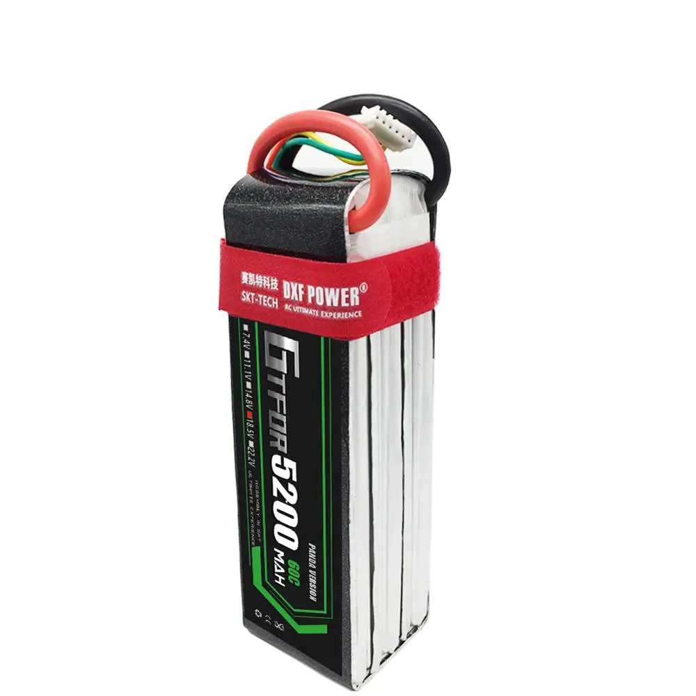 GTFDR RC Lipo Battery 18.5V 5200mAh 50C Max 100C 5S for Helicopter Quadcopter Airplane Drone FPV LOGO 500
GTFDR RC Lipo Battery 18.5V 5200mAh 50C Max 100C 5S for Helicopter Quadcopter Airplane Drone FPV LOGO 500