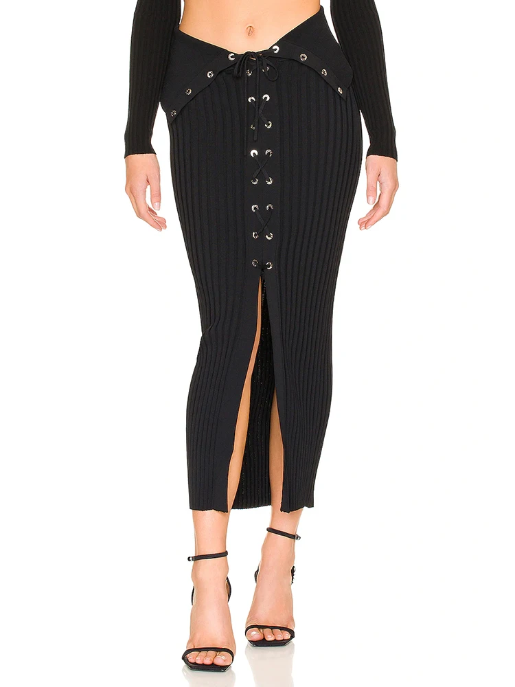 Long Black Bandage Skirt 2022 Summer Lace-up Midi Sexy Skirts Ladies Solid Elastic Elegant Club Celebrity Evening Party Bodycon
Long Black Bandage Skirt 2022 Summer Lace-up Midi Sexy Skirts Ladies Solid Elastic Elegant Club Celebrity Evening Party Bodycon