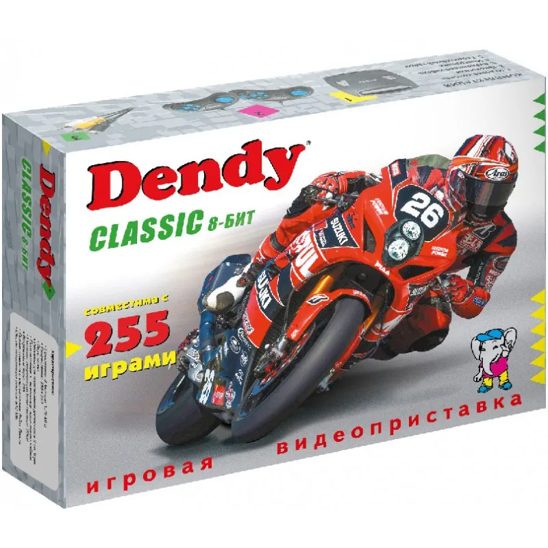 Фото Игровая приставка Dendy Classic 255 игр|Игровые консоли| - купить