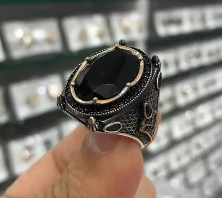Silver Ring For Men 925 Made in Turkey With Zircon Stone ..Guaranteed High Quality ..Turkish Jewelry
Silver Ring For Men 925 Made in Turkey With Zircon Stone ..Guaranteed High Quality ..Turkish Jewelry