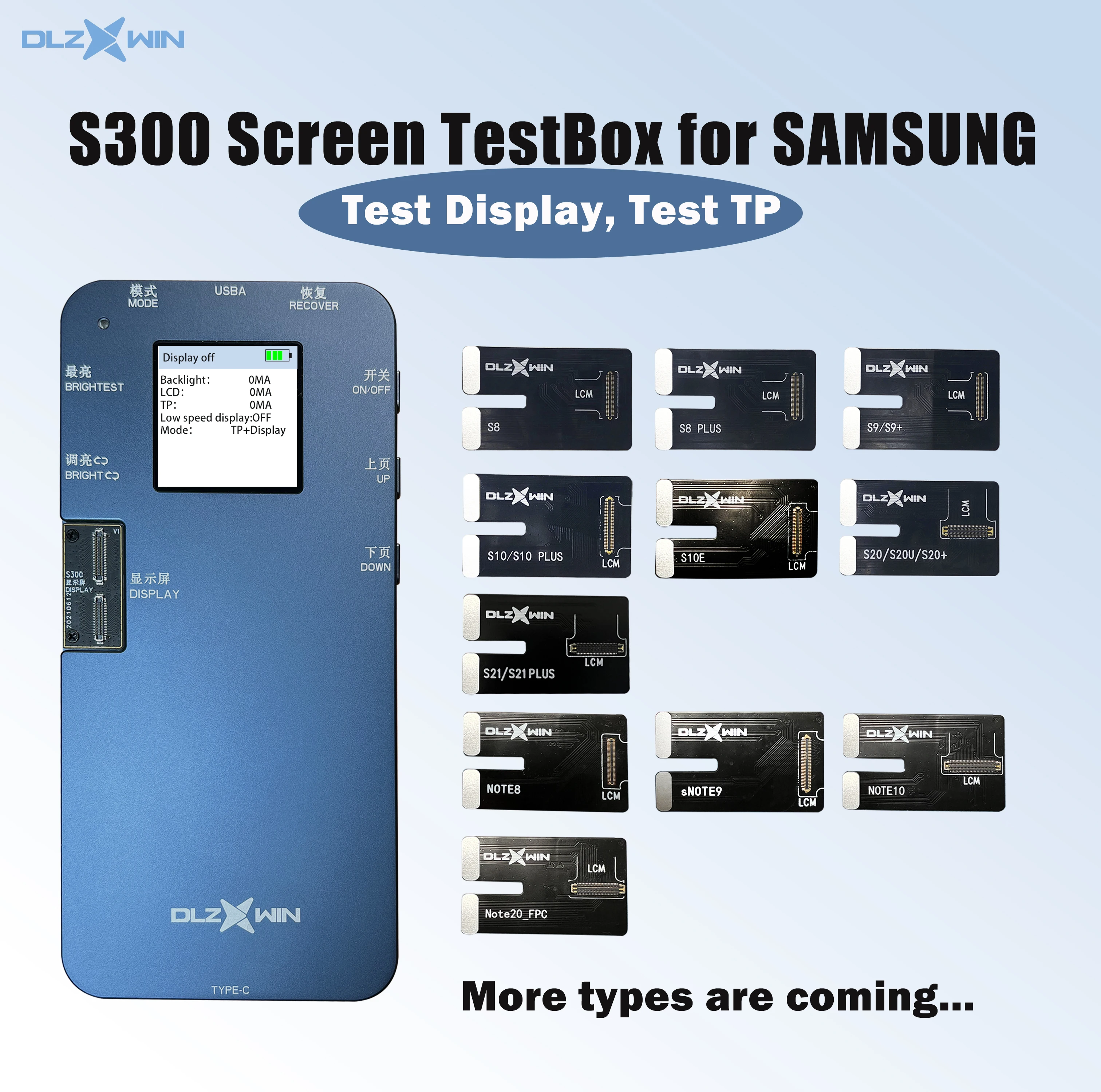 

DLZXWIN DL S300 sTestBox LCD Tester Machine For Samsung (S and Note Series High End Models Flex Cables Included ) (Blue Colour)