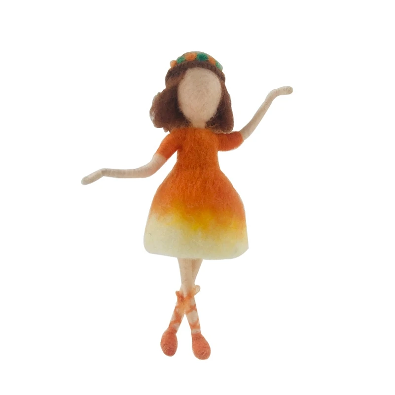 Needle Felting Kits for Beginners Orange Girl Elves, Gift for Mom, Felting Mat, Felting Needles, Video Manual, Height 10cm (4")
Needle Felting Kits for Beginners Orange Girl Elves, Gift for Mom, Felting Mat, Felting Needles, Video Manual, Height 10cm (4")