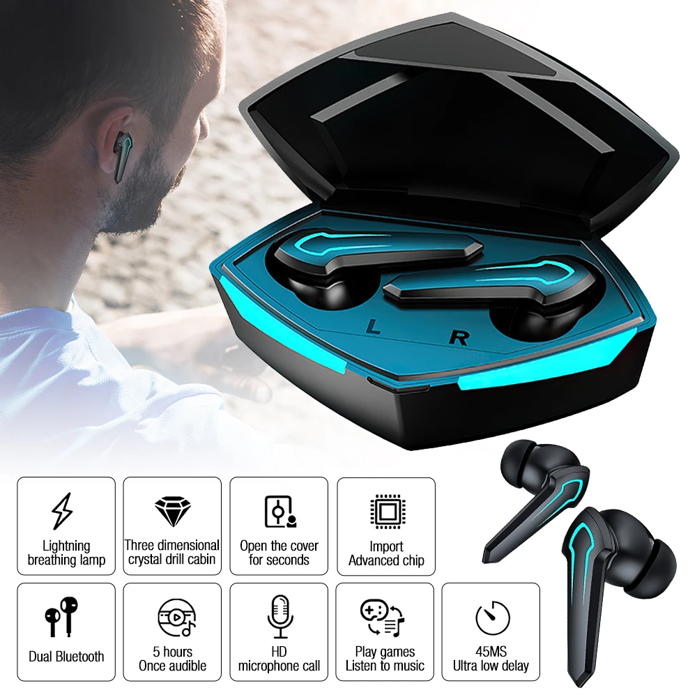 TWS Bluetooth 5.1 Earphones With Charging Box Wireless Headphone Stereo Sports Waterproof Earbuds Headsets With Microphone
TWS Bluetooth 5.1 Earphones With Charging Box Wireless Headphone Stereo Sports Waterproof Earbuds Headsets With Microphone