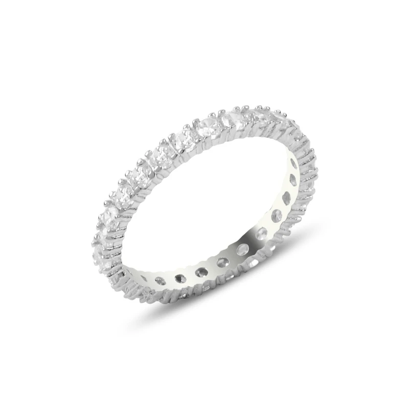 Silver 925 Sterling 2mm Zirconia stone Tamtur Ring 
Silver 925 Sterling 2mm Zirconia stone Tamtur Ring