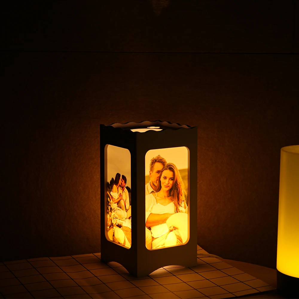 Personalized Wooen Custom 4 Sides Photo Night LED Warm Light Photo Frame Best Gift For Lover Family Valentine's Day Gift
Personalized Wooen Custom 4 Sides Photo Night LED Warm Light Photo Frame Best Gift For Lover Family Valentine's Day Gift