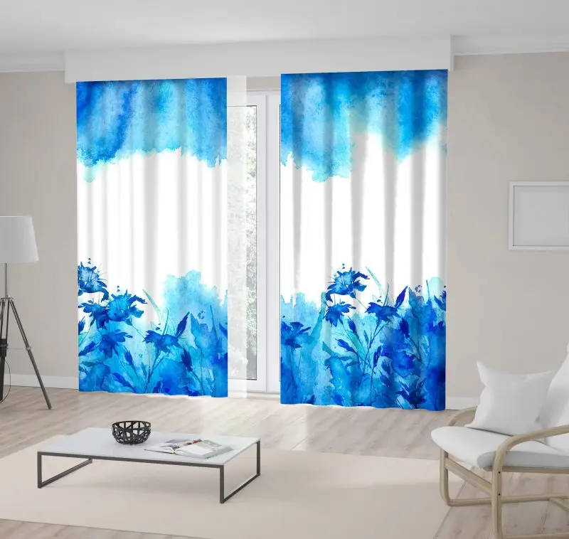 Curtain 65-73f Wildflowers Grass Clear Sky Natural Garden Watercolor Style Artwork Blue White
Curtain 65-73f Wildflowers Grass Clear Sky Natural Garden Watercolor Style Artwork Blue White