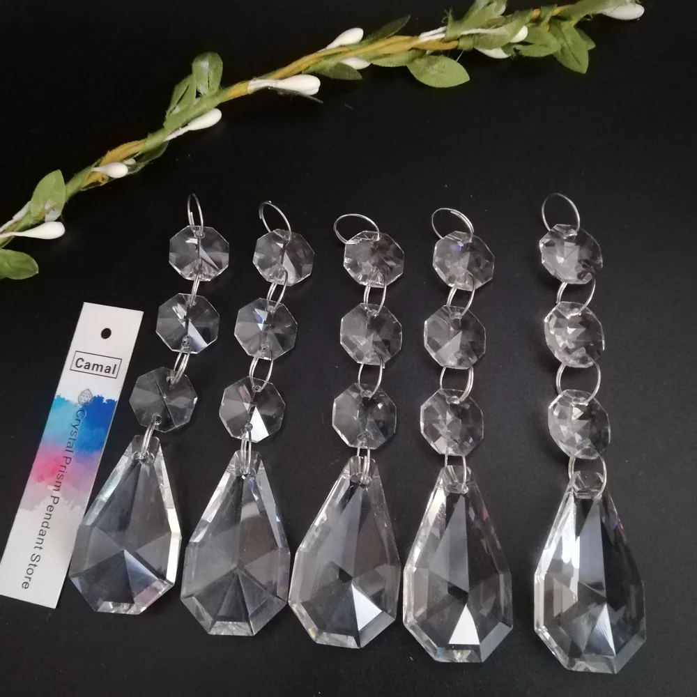 Camal 5Pcs Crystal 37mm Double Pear Prism Pendant Part Bead Garland Suncatcher Hanging Chandelier Lamp Lighting Party Home Decor
Camal 5Pcs Crystal 37mm Double Pear Prism Pendant Part Bead Garland Suncatcher Hanging Chandelier Lamp Lighting Party Home Decor