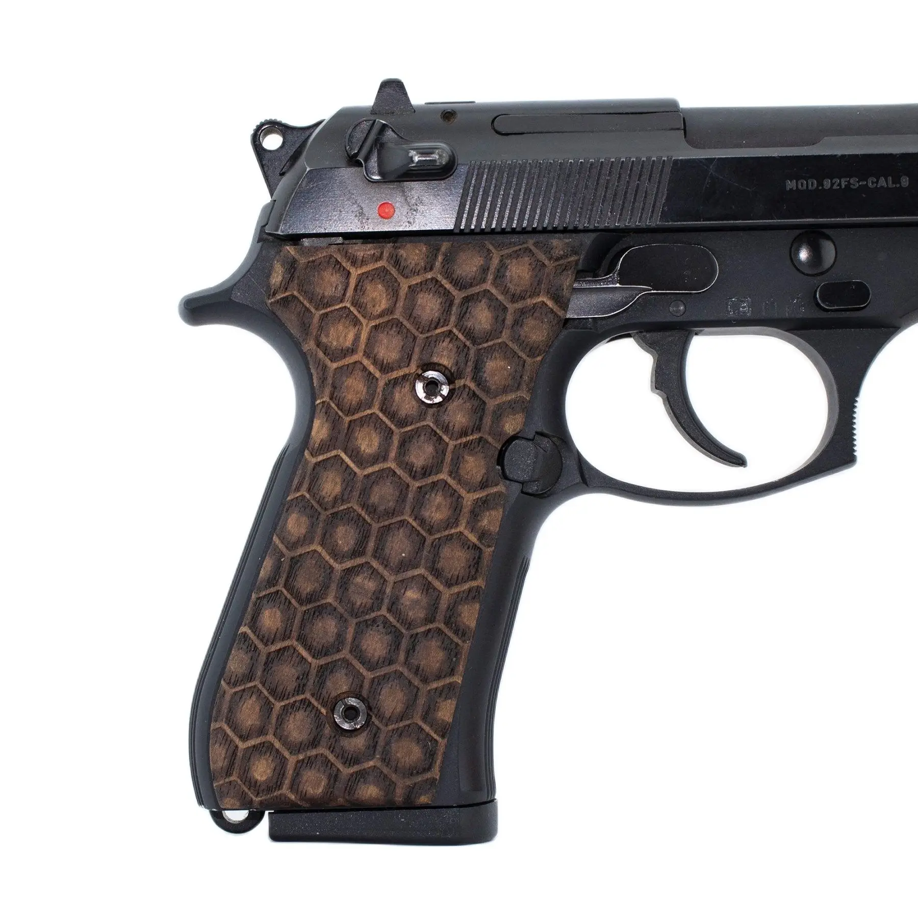 Beretta 92fs grips, 92fs Wood Grips, Hexogen Theme Full Size Beretta 92F 92FS 96 98 M9 T182
Beretta 92fs grips, 92fs Wood Grips, Hexogen Theme Full Size Beretta 92F 92FS 96 98 M9 T182