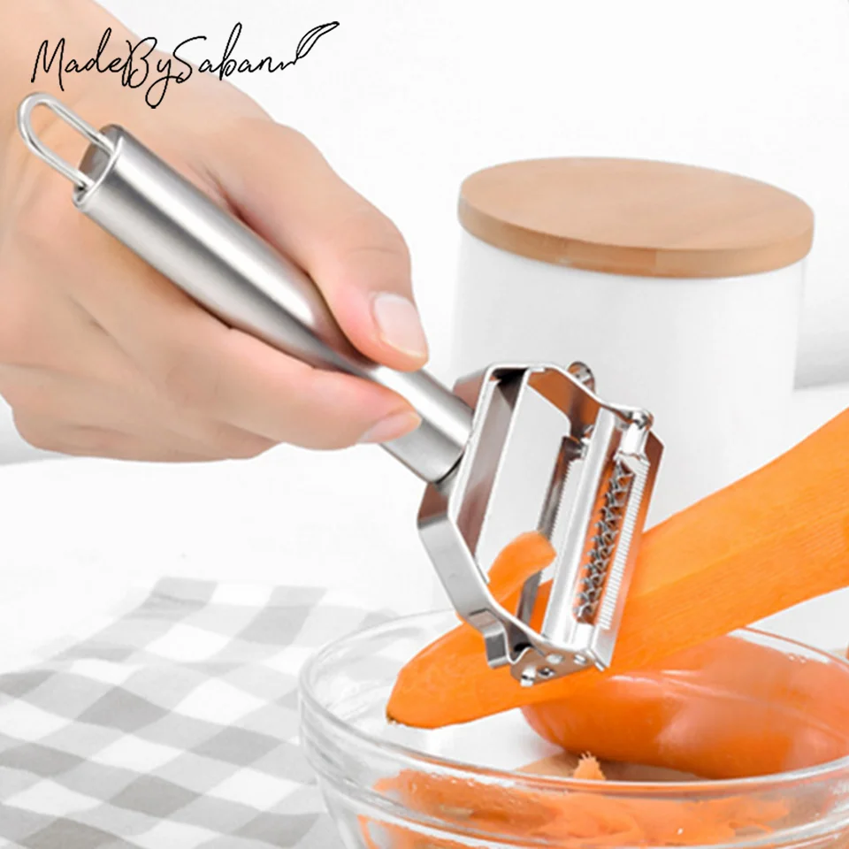 Stainless Steel Multi-function Vegetable Peeler Cutter Peeler Potato Carrot Grater Fruit Vegetable Tools Kitchen Accessories
Stainless Steel Multi-function Vegetable Peeler Cutter Peeler Potato Carrot Grater Fruit Vegetable Tools Kitchen Accessories