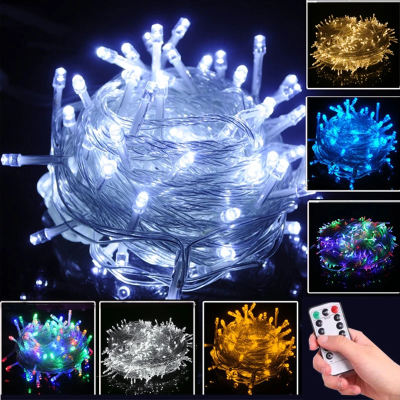 String lights 5M 10M 30M 50M 100M LED string Christmas lights 8 patterns wedding holiday lights
String lights 5M 10M 30M 50M 100M LED string Christmas lights 8 patterns wedding holiday lights
