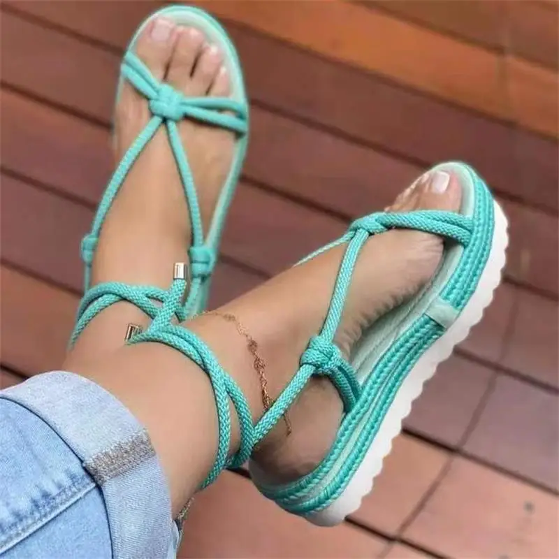 Spring Hot Sale Beach Wear Quick-Drying Thick Bottoms Hemp Rope Woven Sandals for Women
Spring Hot Sale Beach Wear Quick-Drying Thick Bottoms Hemp Rope Woven Sandals for Women