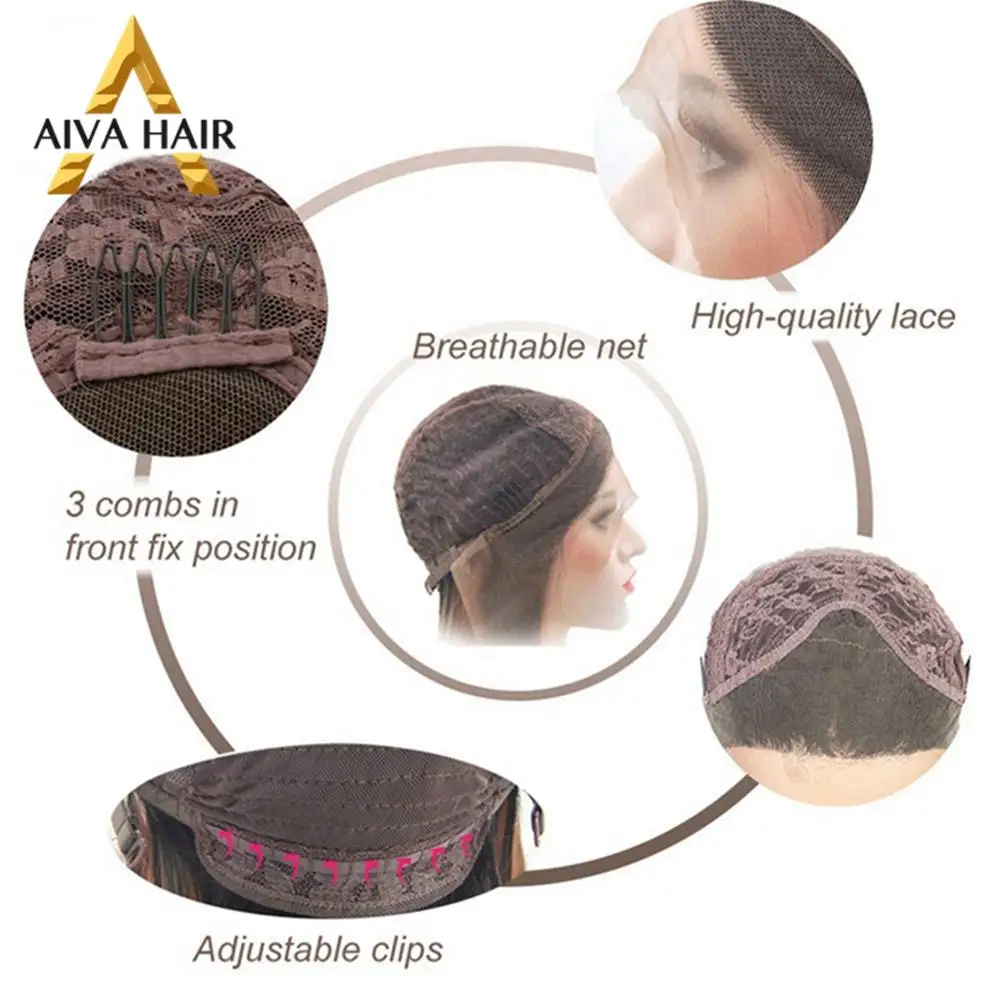 Aiva Hair High Temperature Fiber Synthetic Lace Front Wig Glueless Long Loose Wave Wig Cosplay Brown Wigs For Black Women
Aiva Hair High Temperature Fiber Synthetic Lace Front Wig Glueless Long Loose Wave Wig Cosplay Brown Wigs For Black Women