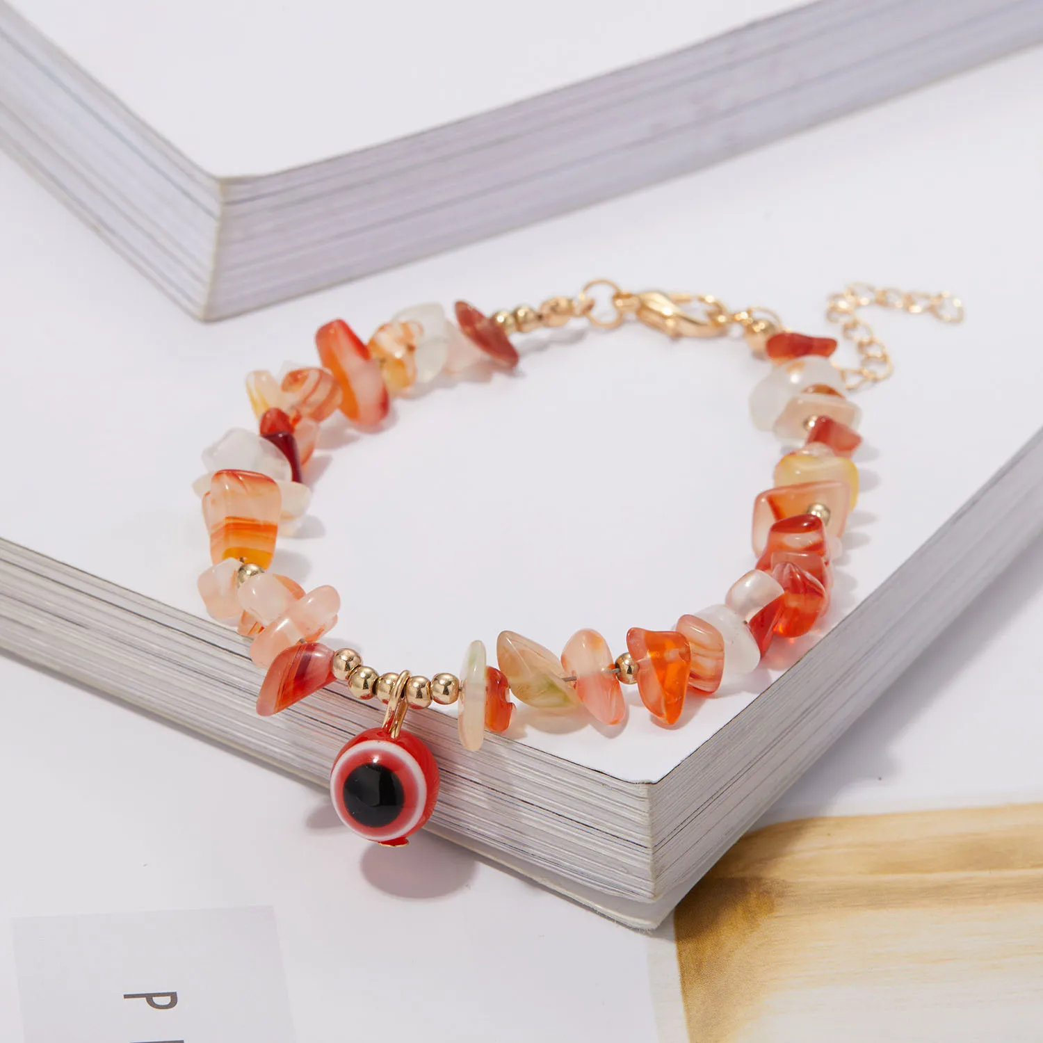 Simple Natural Gravel Bracelets For Women Charm Evil Eye Pendant Chain Bracelet Handmade Adjustable Jewelry Summer Gift
Simple Natural Gravel Bracelets For Women Charm Evil Eye Pendant Chain Bracelet Handmade Adjustable Jewelry Summer Gift