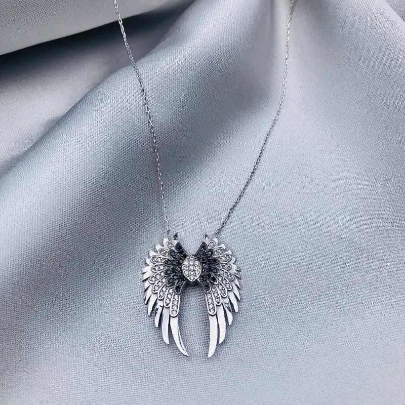Giant Wings 925 Sterling Silver Necklace Women Girls Gift Jewelry Accessories Fashion Handmade Elegant Chain
Giant Wings 925 Sterling Silver Necklace Women Girls Gift Jewelry Accessories Fashion Handmade Elegant Chain