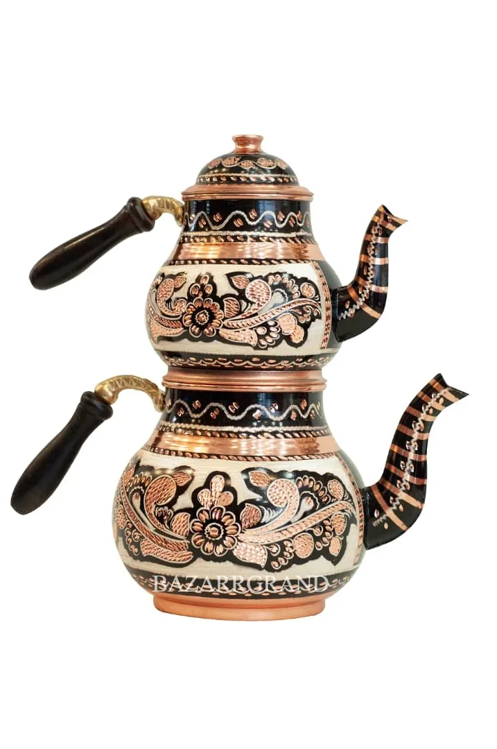 PREPARING TEA BEVERAGE WITH COPPER ENGRAVED PAINTED 3 SIZE OPTION WITH WOODEN HANDLE FREE SHİPPİNG
PREPARING TEA BEVERAGE WITH COPPER ENGRAVED PAINTED 3 SIZE OPTION WITH WOODEN HANDLE FREE SHİPPİNG