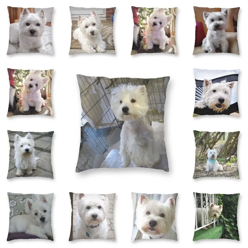 West Highland White Terrier Cushion Covers Sofa Home Decor Pet Westie Dog Square Throw Pillow Case 40x40cm
West Highland White Terrier Cushion Covers Sofa Home Decor Pet Westie Dog Square Throw Pillow Case 40x40cm